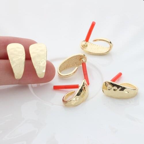 Zinc Alloy Golden Metal Geometric Earrings Base Connectors Linkers 6pcs/lot For DIY Drop Earrings Jewelry Making Accessories