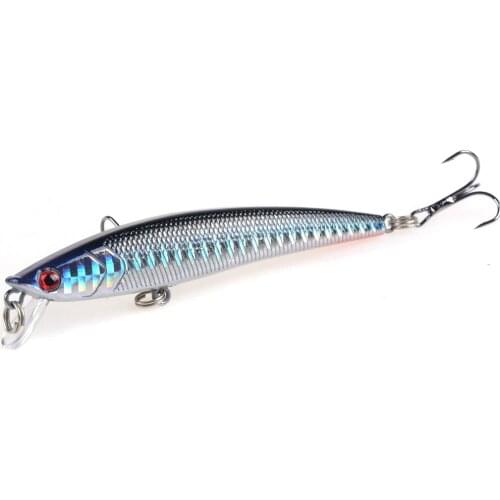 1pcs 9cm 7.8g Slowly Sinking Minnow Fishing Lures Rattling Wobblers Hard Crankbait Isca artificial Bait Leurre peche