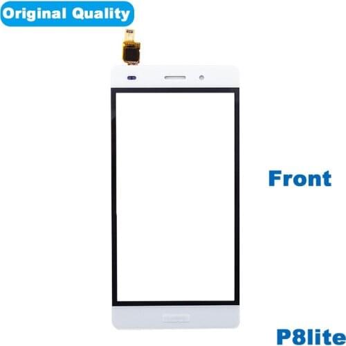 10PCS For Huawei P8 Lite Outer Screen Digitizer Sensor Front Touch Panel LCD Display Out Glass Cover Repair Parts