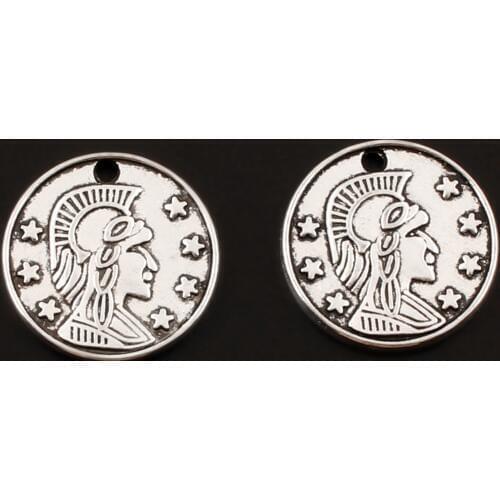 20pc Silver Color Soldier Avatar Charms Pendant for Bracelet Making Findings DIY Jewelry 18mm A72