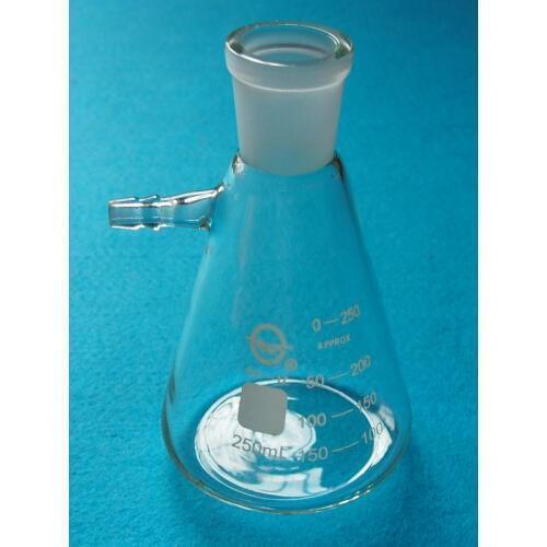 250ml,24/40,Glass Filtering Flask,Lab Filtration Bottle,Chemistry Glassware