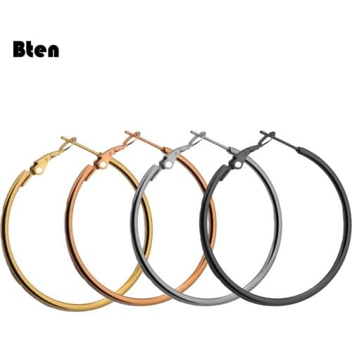 40mm 60mm 70mm 80mm Exaggerate Big Smooth Circle Hoop Earrings Brincos Simple Party Round Loop Earrings for Women Jewelry