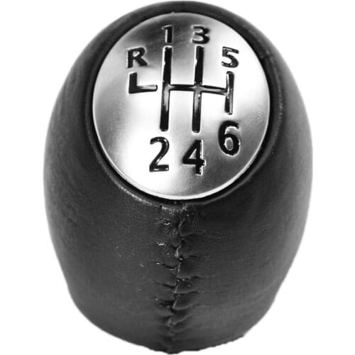6 Speed PU Leather Manual Car Gear Shift Knob Lever Stick Car Styling For Renault Megane Clio Laguna Scenic For Vauxhall Opel