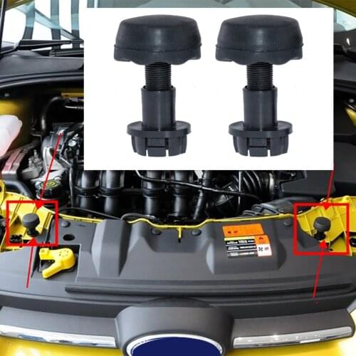2x CV6Z16758A Hood Stop Cushion Rubber Bumper 8V4Z16758B Fit For Ford C-Max Edge Escape Focus Transit Connect Lincoln MKC 2019
