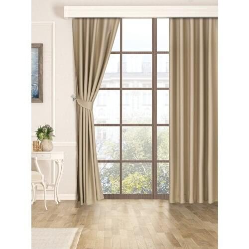 Belnido Home 110x270 Beige Star Blackout Backdrop Curtain