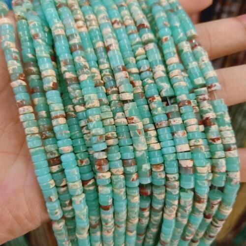 2x4mm Natural Agalmatolite Stone Beads Loose Spacer Heishi Beads For Jewelry Making DIY Bracelet Necklace Strand 15