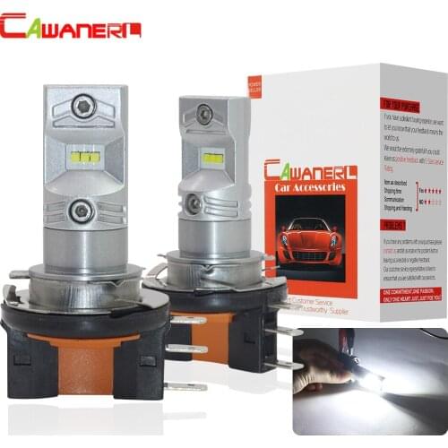 Cawanerl H15 80W 3200LM Each Set Imported CSP Bead 6000K White 12V Car Accessories Fog Light Bulb Daytime Running Lamp DRL