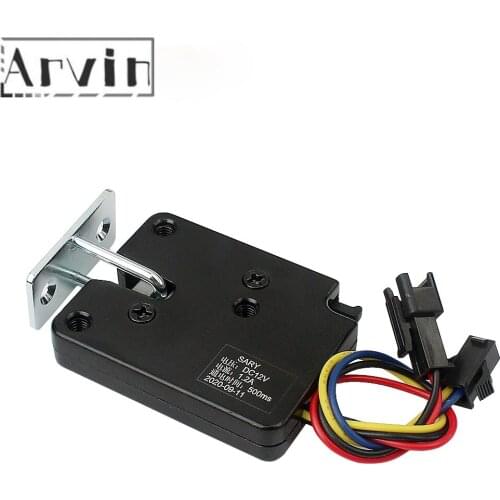 DC Small electric control lock locker door lock 3V5V12V mini electronic lock unmanned vending machine lock locker electric lock