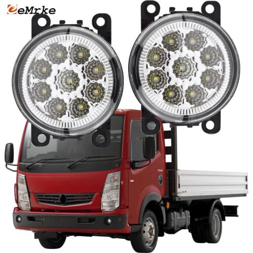 EEMRKE 2-PCS Car-Styling for Renault Maxity 2008 2009 2010 2011 2012 2013 9-Pieces Led Fog Lights H11 12V Fog Head Lamp