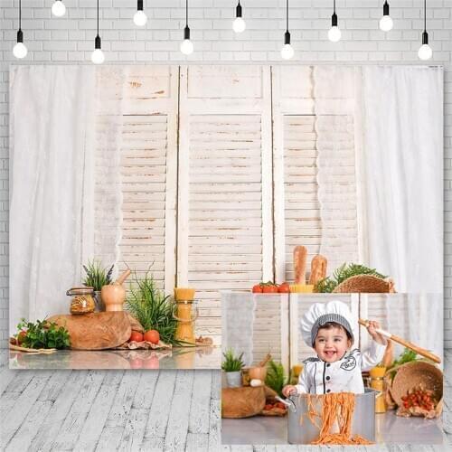 Avezano Birthday Party Baby Shower Photography Backdrop Bread Tomato Ingredients Kitchen Background For Photo Studio Photophone