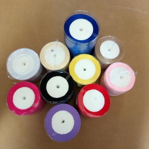 12mm Silk Satin Polyester Ribbon For Sewing Wedding Party Handmade Decoration Bow Craft Gift Packing DIY Handmade Materials