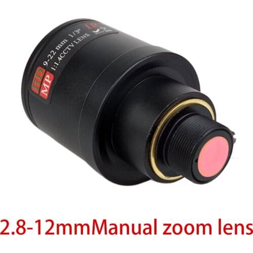 HD CCTV Camera manual varifocal Lens 2.8-12mm M12 Manual Focus and Zoom lens For Action Cam