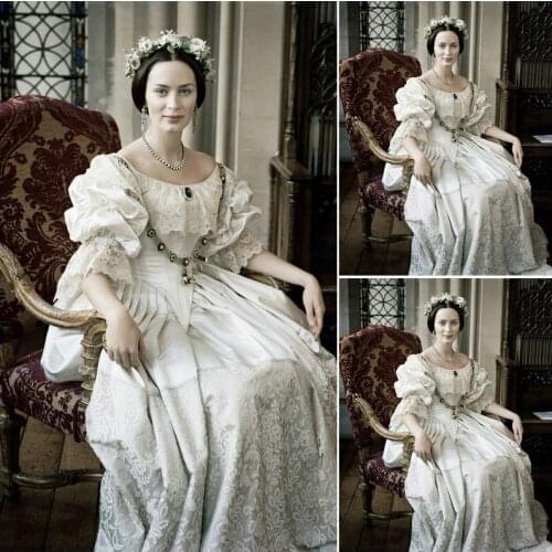 History!White Lace Vintage Costumes Victorian Dress 1860s Civil War Southern Belle dress Marie Antoinette dresses US4-36 C-768