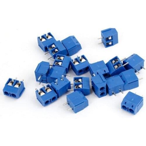 KF301-2P 5.08mm Terminals Blue Screw Terminal Connector 2P Electrical Supplies Wholesale 20Pcs/lot