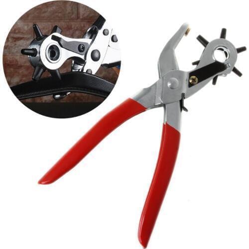 Leather Belt Hole Punch Drill Plier Eyelet Sewing Machine Leathercraft Household Bag Tool Strap For Home Use
