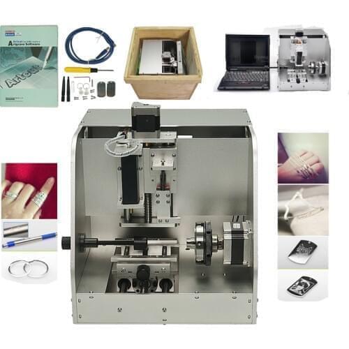 LY-40 portable desk cnc jewelry engrave bracelet engraving router cnc router ring carving metal milling marking machine usb 2.0