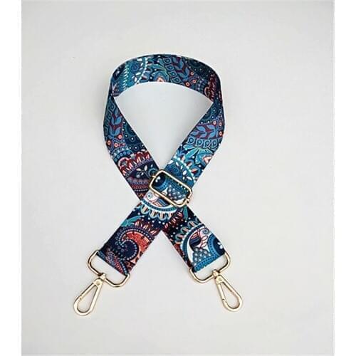 Fashion Luxury Colorful Bag Strap Belt Flower Replacement Wide Straps For Crossbody Bag Accessories Nylon Shoulder Strap For Bag