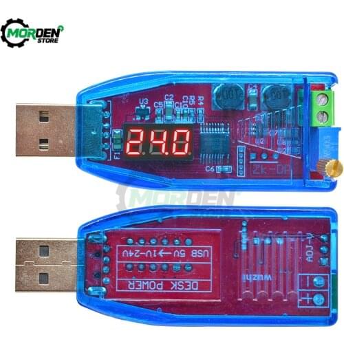 New DC-DC 5V to DC 1-24V Adjustable Potentiometer USB Step Up/Down Buck Boost Converter Power Supply Voltage Regulator Dropship