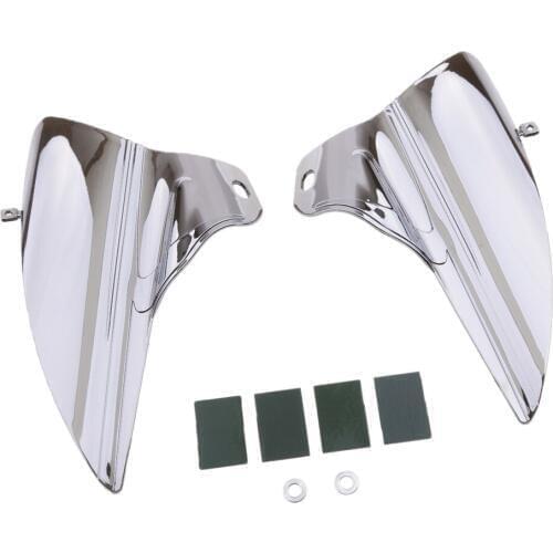 2pcs Chrome Mid-Frame Air Deflector Trim for Harley Touring Electra Glide 2009-2015 2013 2014