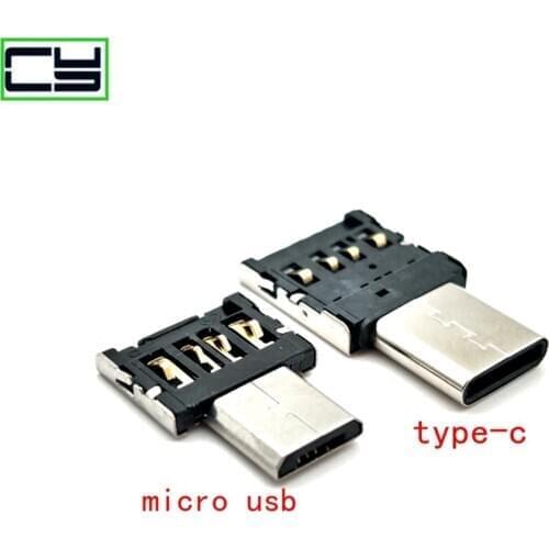 OTG Adapter Data Cable Type-C Micro USB TO USB OTG Cable C General USB Mobile Phone Android Converter For Xiaomi Huawei S