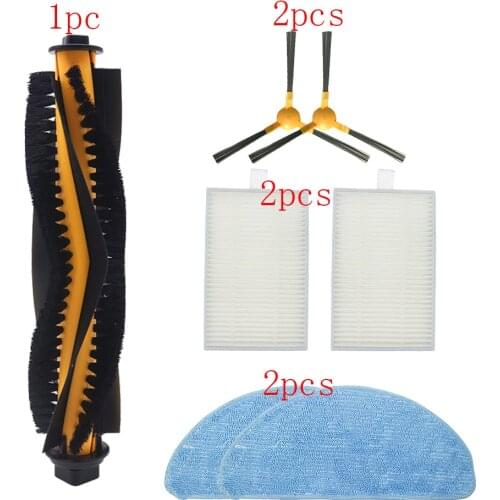 Vacuum Cleaners Parts Accessories for MOOSOO Robot RT30 RT40 RT50 R3 R4 Main Brush HEPA Filter Side Brush Kits Accessory Set