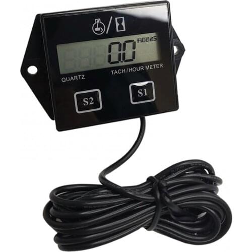 50% Hot Sale Professional Waterproof Motorcycle LCD Digital Display Speedometer Engine Hour Meter Gauge Motorcycle Accessories
