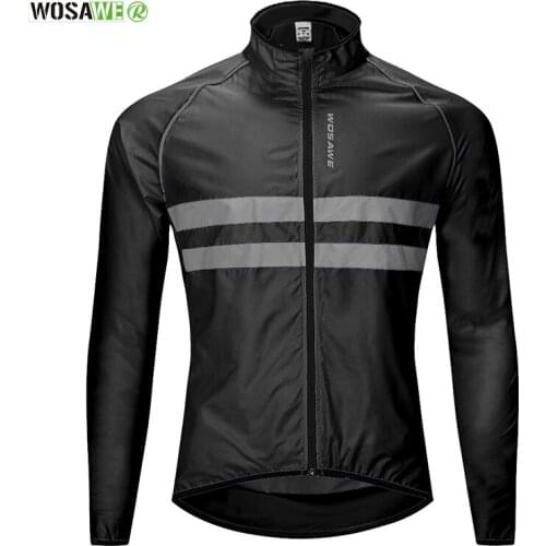 Cycling Jacket High Visibility MultiFunction Jersey Road MTB Bike Bicycle Windproof Quick Dry Rain Coat Windbreaker