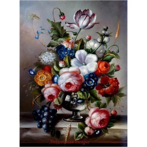 Embroidery Counted Cross Stitch Kits Needlework - Crafts 14 ct DMC color DIY Arts Handmade Decor - Bouquet