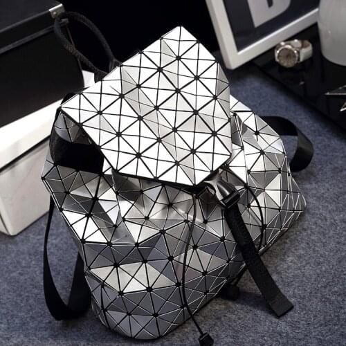 QIAOBAO Yong lady newest Bag Hot Fashion Preppy style knapsack UNISEX Geometric Lattice BACKPACK 3 colors