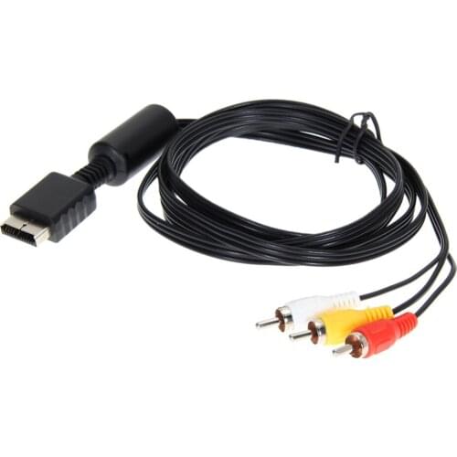 1.8M For PS2 AV Cable Video Cable For PS3 Component HD Video Cable to RCA For PlayStation2 300pcs/lot