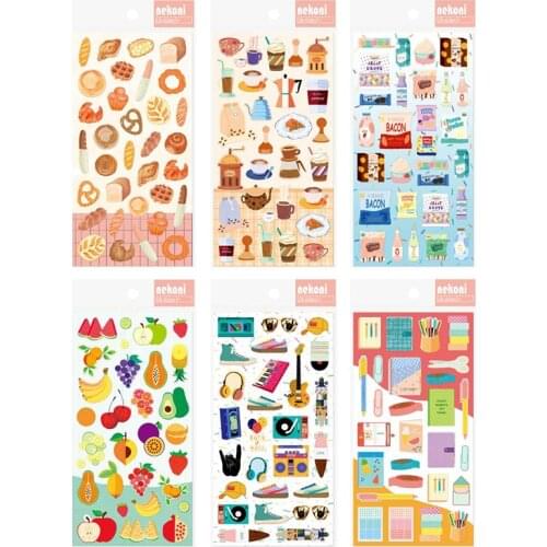 1pcs /1lot Kawaii Stationery Stickers Daily coffee Diary Planner Decorative Mobile Stickers Scrapbooking DIY Craft Stickers
