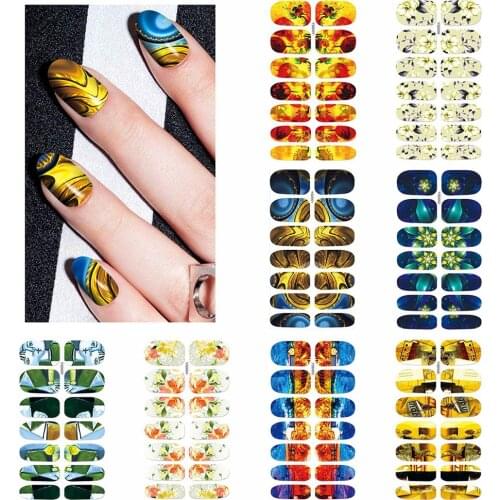 1PC 10.5*6cm Gorgeous Starry Sky 3D DIY Nail Art Stickers Flower Leaf Nail Decal Slider Butterfly Manicure Decor Lava Beauty Tip