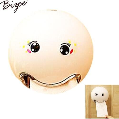 1PC Bathroom Tissue Box Facial Expression Toilet Roll Paper Box Tissue Case Hanging Napkin Holder Container 9 Colors