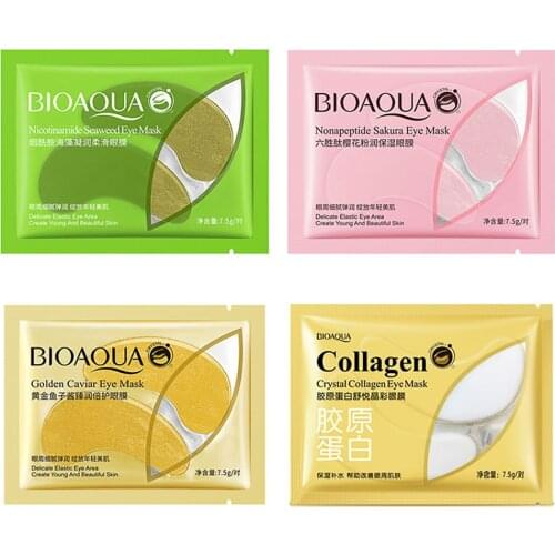 10 Pair Niacinamide Seaweed Hyaluronic Acid Gold Caviar Collagen Gum Eye Mask Lifting Firming Brighten Beauty Patches Cosmetics