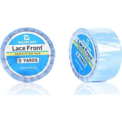 2.54cm*3 yards Blue Lace Front Tape Double-sided Adhesive Tape for Tape Hair Extension/Lace Wig/Toupee