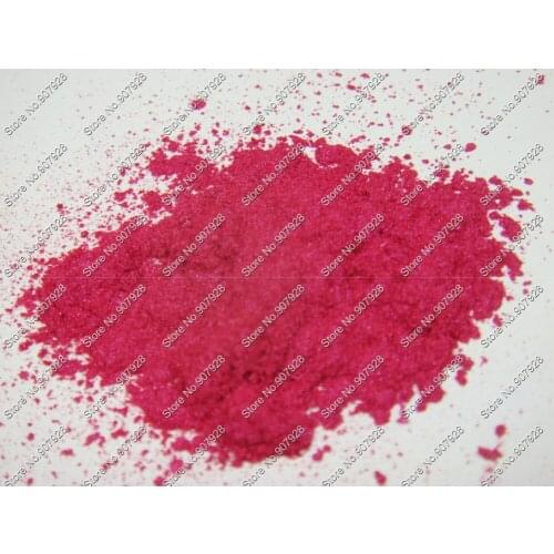 50gram Rose-red Color Cosmetic Solvent Resistant Mica Pearlescent Pigment Dust Powder for Nail Art Polish&Makeup Eye Shadow