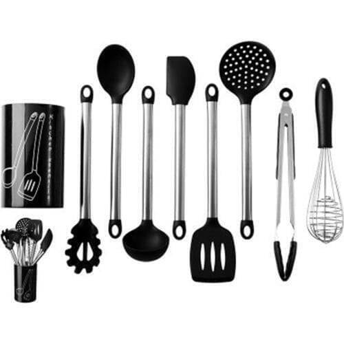 Silicone Turners Cream Butter Cake Spatula Batter Scraper Noodle Soup Egg Beaters Shovel Turner Kitchen Baking Tool 9pcs