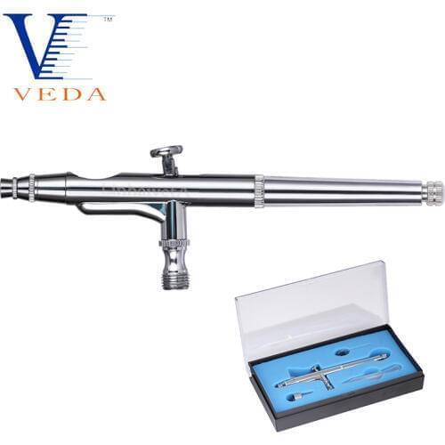 Airbrush Kits Multi-Purpose Dual-Action Gravity Feed Airbrush with 0.2mm Tip and 0.5cc Fluid Cavity For Illustration Art, Nails