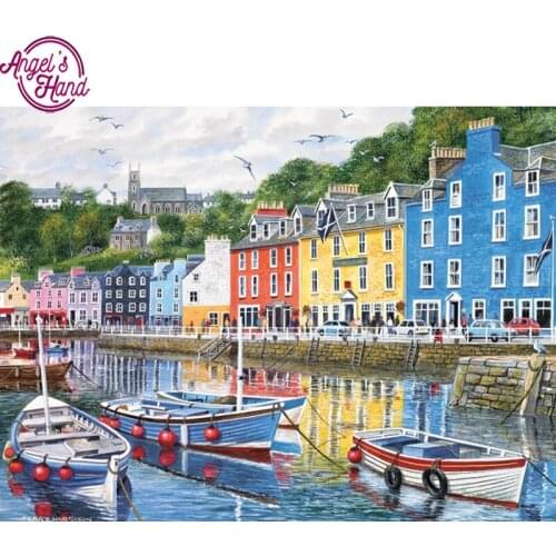 5D DIY Diamond Embroidery Venice town landscape Diamond Painting Cross Stitch full Square Rhinestone Mosaic decoration