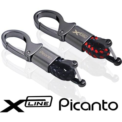 Car Keychain Black Clasp Creative DIY For KIA PICANTO XLINE X LINE Car Accessories