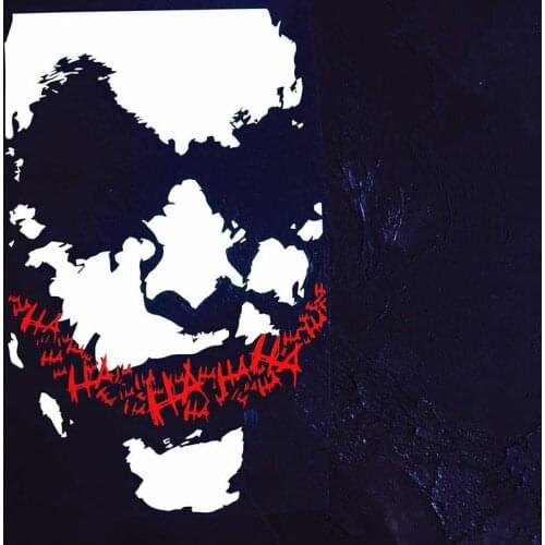 Car Styling and Decals Automobile Window Engine Cover Sticker for Cool Joker HAHAHA DC