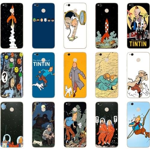 86DD The Adventures of Tintin Soft Silicone Cover for Xiaomi Redmi 4a 5 plus Note 4 4x 5a pro mi a1 case