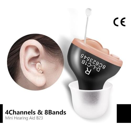 CIC Invisible Hearing Aid Wireless MINI Headphones Deafness Ear Adjustment Tools Audio Amplifier Listening Devices Dropshipping