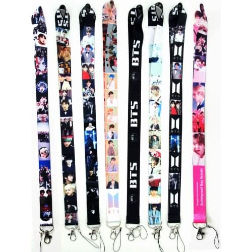 Hot Sales 30 Pieces/lot Cartoon Anime Keychains Neck Lanyard Students Office ID Card Badge Holder Mobile Phone Hanging Strap