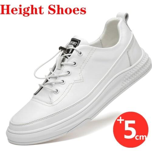 Men Sneakers Shoes Elevator Shoes Man Sneakers Height Increase Shoes Men Leather Sport 5CM Height Shoes Tall Men