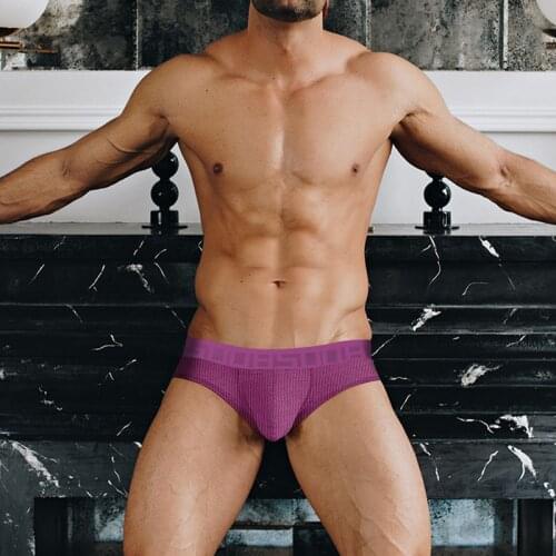 Dropship New Men Sexy Panties Slip Hombre Cotton Underwear Men Briefs U Convex Gay Male Underpants Cuecas Soft Close Fit BS3123