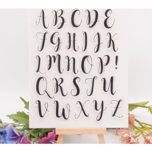 2021 New Letter Clear Stamp Transparent Seal DIY Scrapbooking Card Making Clear Silicone Stamp Crafts Supplies New Stamps