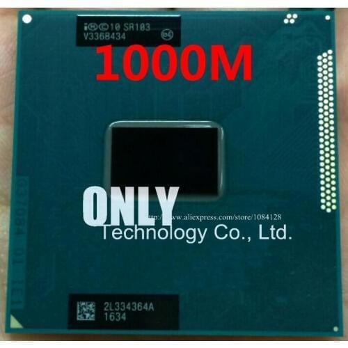 Free shipp Original Intel Mobile Celeron cpu processor 1000M 1.8GHz L3 2M dual core Socket G2 / rPGA988B