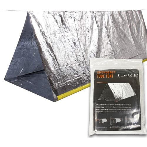 Portable Ultralight PE Thermal Shelter Tube Outdoor Rescue Waterproof Emergency Survival Tent