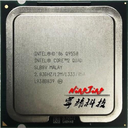 Intel Core 2 Quad Q9550 2.8 GHz Quad-Core Quad-Thread CPU Processor 12M 95W LGA 775